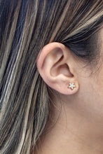 Load image into Gallery viewer, Star Stud Gold Earrings, 10K Solid Gold, Celestial Jewelry, Birthday Gift for Women,