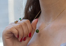 Load image into Gallery viewer, Jade Gold Necklace, 10K 14K 18K Gold