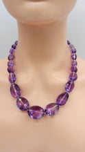 Load image into Gallery viewer, Amethyst Statement Necklace, February Birthstone