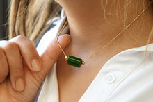 Load image into Gallery viewer, Jade Gold Necklace, 10K 14K 18K Gold