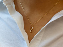 Load image into Gallery viewer, Infinity Pendant Gold, 10K Solid Gold Necklace, Infinity Love Gift, Birthday Gift for Women,