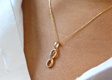 Load image into Gallery viewer, Infinity Gold Necklace, 10K Solid Gold Minimalist Necklace, Love Gift, Birthday Gift for Women,