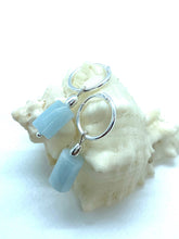 Load image into Gallery viewer, Natural Aquamarine Earrings, Sterling Silver Earrings, Aquamarine Gemstone , Gift for Her, MotherFor Women, Every Day Jewelry