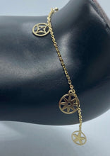 Load image into Gallery viewer, Gold Charm Bracelet, 10K Solid Gold Handmade Bracelet, , Birthday Gift for Women