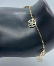 Load image into Gallery viewer, Gold Charm Bracelet, 10K Solid Gold Handmade Bracelet, , Birthday Gift for Women