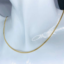 Load image into Gallery viewer, Anchor Chain Gold, 2.4MM 14K Solid Italian Gold, Strong and Heavy Women Necklace, Birthday Gift for Women, Mothers Day GiftFor Wife