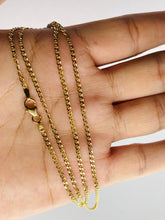Load image into Gallery viewer, Anchor Chain Gold, 2.4MM 14K Solid Italian Gold, Strong and Heavy Women Necklace, Birthday Gift for Women, Mothers Day GiftFor Wife