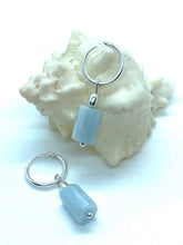 Load image into Gallery viewer, Natural Aquamarine Earrings, Sterling Silver Earrings, Aquamarine Gemstone , Gift for Her, MotherFor Women, Every Day Jewelry