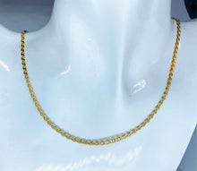 Load image into Gallery viewer, Gold Anchor Chain, 10K Solid Gold Anchor Necklace, 3mm Strong Heavy, Solid Italian Gold , Diamond Cut, Birthday Gift Men,