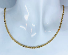 Load image into Gallery viewer, Gold Anchor Chain, 10K Solid Gold Anchor Necklace, 3mm Strong Heavy, Solid Italian Gold , Diamond Cut, Birthday Gift Men,