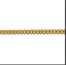 Load image into Gallery viewer, 10K Curb Chain 1.20mm Diamond Cut Curb Link Necklace, Solid Italian Gold