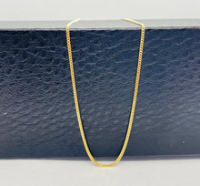 Load image into Gallery viewer, 10K Curb Chain 1.20mm Diamond Cut Curb Link Necklace, Solid Italian Gold