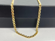 Load image into Gallery viewer, Anchor Chain Solid Gold, 3MM, 14K Italian Gold Necklace, For Men Jewelry Gift, Birthday Gift for Him, nts for Husband