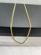 Load image into Gallery viewer, Anchor Chain Gold, 2.4MM 14K Solid Italian Gold, Strong and Heavy Women Necklace, Birthday Gift for Women, Mothers Day GiftFor Wife
