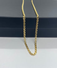 Load image into Gallery viewer, Anchor Chain Gold, 2.4MM 14K Solid Italian Gold, Strong and Heavy Women Necklace, Birthday Gift for Women, Mothers Day GiftFor Wife