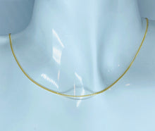Load image into Gallery viewer, 10K Curb Chain 1.20mm Diamond Cut Curb Link Necklace, Solid Italian Gold