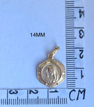 Load image into Gallery viewer, 18K Virgin Mary Pendant, 14MM
