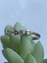 Load image into Gallery viewer, Diamond Platinum Ring, Engagement Diamond Ring, Anniversary Gift, Birthday Gift for Women,