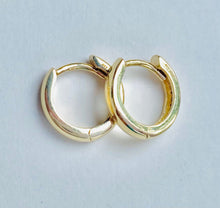 Load image into Gallery viewer, 10K Gold Huggie Hoop, Solid Gold Mini Hoop Huggie, Small Plain Huggies, Everyday Earrings, Birthday Gift Women, Mother’s Day Gift for Wife