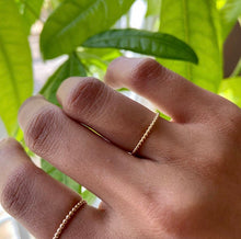 Load image into Gallery viewer, Twisted Gold Ring, 1.6mm, 10K Solid Gold Wedding Band, Thumb Ring, Spacer Ring, Friendship Ring, Stackable Ring, Birthday Gift for Women