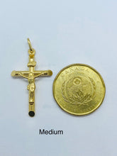 Load image into Gallery viewer, Cross Pendant Gold, Crucifix for Chain