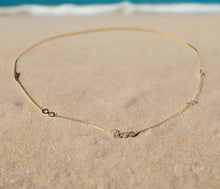Load image into Gallery viewer, Love Infinity Necklace, 10K Solid Gold Necklace, Birthday Gift for Women,
