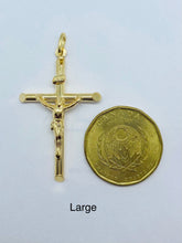 Load image into Gallery viewer, Cross Pendant Gold, Crucifix for Chain