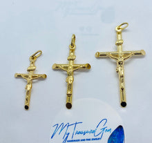 Load image into Gallery viewer, Cross Pendant Gold, Crucifix for Chain