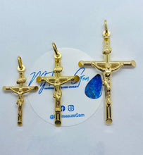 Load image into Gallery viewer, Cross Pendant Gold, Crucifix for Chain