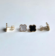 Load image into Gallery viewer, 10K Gold Clover Stud Earrings