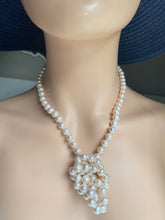 Load image into Gallery viewer, Long Pearl Necklace, 35in, 8mm Pearl Necklace, Endless Knotted Pearl, Birthday Gift for Mom, Gift for Wife