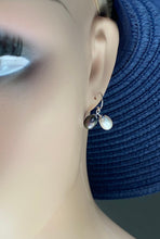 Load image into Gallery viewer, 14K Pearl Gold Earrings, White and Black Pearl, Bridesmaids Gift, Birthday Gift for Women, Mother’s Day Gift For Daughter