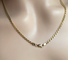 Load image into Gallery viewer, Gold Anchor Chain, 3MM, 10K Solid Yellow Italian Gold , Strong and Heavy, Diamond Cut Chain , Birthday Gift for Men or Women