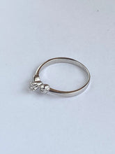 Load image into Gallery viewer, Diamond Platinum Ring, Engagement Diamond Ring, Anniversary Gift, Birthday Gift for Women,