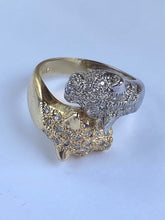 Load image into Gallery viewer, Panther Gold Ring, Jaguar Gold Ring, 10K Solid Gold Diamond Ring, Double Head Ring, Statement Ring for Women, Mother’s Gift for Wife