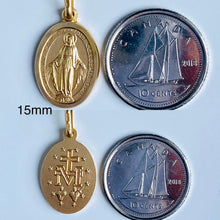 Load image into Gallery viewer, 14K Our Lady Of Miraculous, 15mm