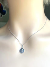 Load image into Gallery viewer, 10K White Angel Pendant, 10MM, Guardian Angel Necklace, White Gold Angel, Religious Jewelry, Baby Baptism Gift, Birthday Gift Women