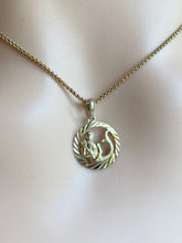 Load image into Gallery viewer, Aquarius Zodiac Sign Pendant, 10K Solid Gold Aquarius Necklace, Diamond Cut, Birthday Gift for Jan 22- Feb 21,