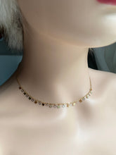 Load image into Gallery viewer, 14K Solid Gold Choker Necklace, Square Charms Necklace, Necklace for Women, Gift for Wife, Mother’s Day Gift for Women, Presents