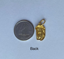 Load image into Gallery viewer, Jesus Head Pendant, 14K Solid Gold Jesus 3D Design, Italian Made, Religious Pendant , Birthday Gift Women, For Baby, Presents