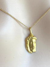 Load image into Gallery viewer, Jesus Head Pendant, 14K Solid Gold Jesus 3D Design, Italian Made, Religious Pendant , Birthday Gift Women, For Baby, Presents