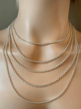Load image into Gallery viewer, Cable Chain Silver, 2.4mm, 925 Sterling Silver Chain