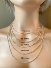 Load image into Gallery viewer, Cable Chain Silver, 2.4mm, 925 Sterling Silver Chain