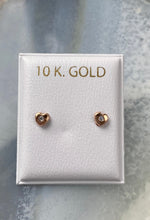 Load image into Gallery viewer, Earrings for Baby, 10K Solid Gold, Newborn Baby Earrings, Birthday Gift for Baby Girl, For Toddler, Presents