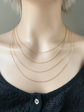 Load image into Gallery viewer, Paperclip Gold Chain, 10K Diamond Cut Necklace , Best Seller, Birthday Gift for Women, Secret Sister Gift,