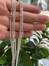 Load image into Gallery viewer, Cable Chain Silver, 2.4mm, 925 Sterling Silver Chain