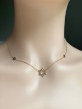 Load image into Gallery viewer, Star of David Necklace, 10K Solid Gold, Jewish Necklace, Bat Mitzvah Gift, Birthday Gift for Women, Christmas Presents