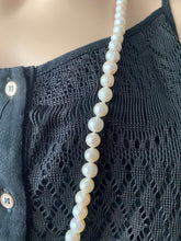 Load image into Gallery viewer, Long Pearl Necklace, 35in, 8mm Pearl Necklace, Endless Knotted Pearl, Birthday Gift for Mom, Gift for Wife