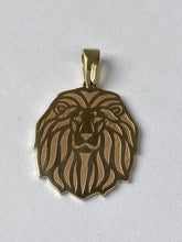 Load image into Gallery viewer, Lion Head Pendant 10K Solid Gold