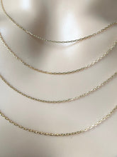 Load image into Gallery viewer, Paperclip Gold Chain, 10K Diamond Cut Necklace , Best Seller, Birthday Gift for Women, Secret Sister Gift,